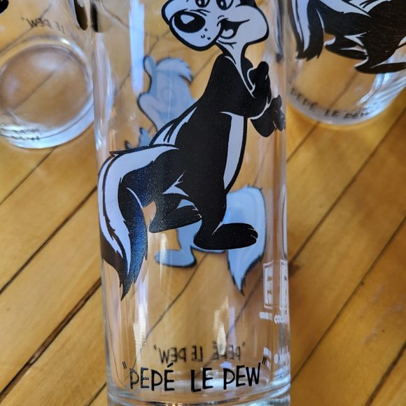 Pepe Le Pew Glass - Pepsi Collectors Vintage 1973 Warner Brothers - Picture 2 of 3